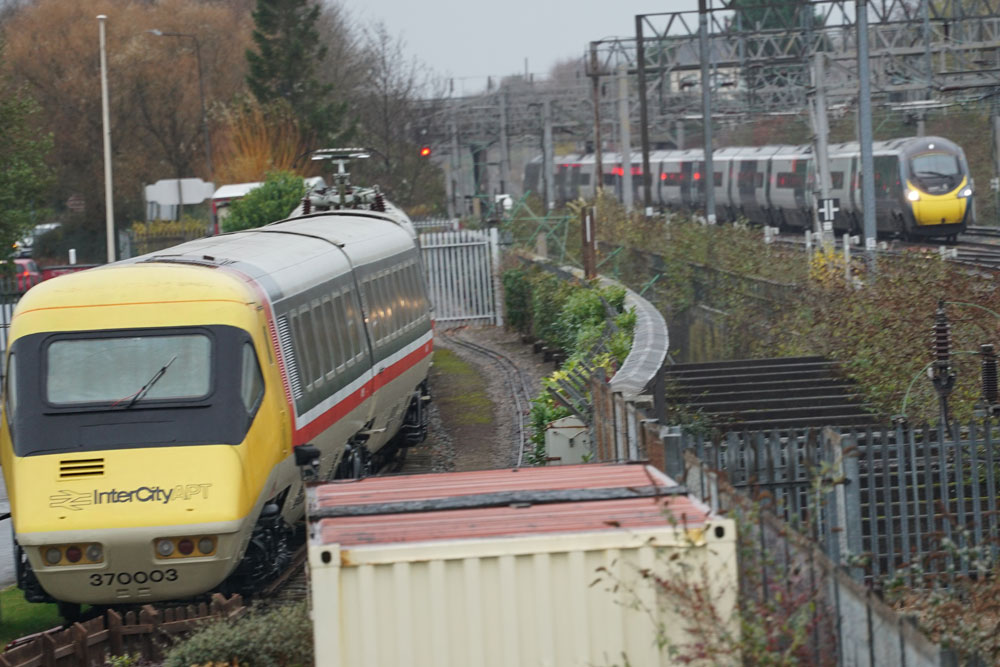 Kits train passing Crewe © R G Latham