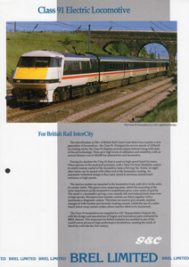 Class 91 Electric Locomotive for British Rail InterCity.
