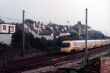 July 1983 APT-P heading North at Hest Bank, Morecambe &copy; Pete Nelson